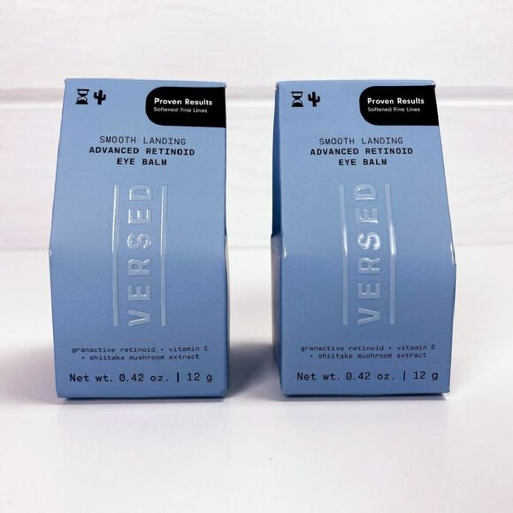 PACK of 2 VERSED Smooth Landing Advanced RETINOID Anti Aging EYE BALM .42 oz NEW - Picture 3 of 7